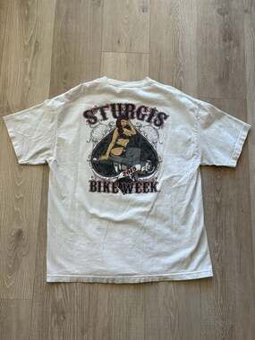 Sturgis Bike Week 2015 Pinup Girl Spade Graphic T-Shirt XL